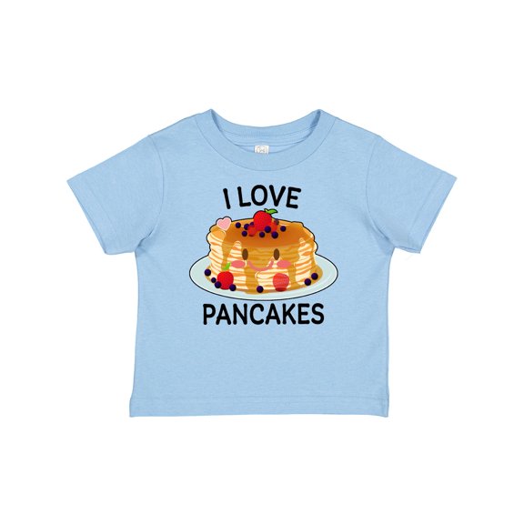 Inktastic I Love Pancakes with Cute Stack of Pancakes Boys or Girls Baby T-Shirt