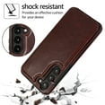 thumbnail image 3 of Feishell for Samsung Galaxy A14 5G Wallet Case with Card Holder,Double Magnetic Clasp Back Flip Kickstand Durable PU Leather Shockproof Card Slots Protective Phone Case for Women Men,Brown, 3 of 12