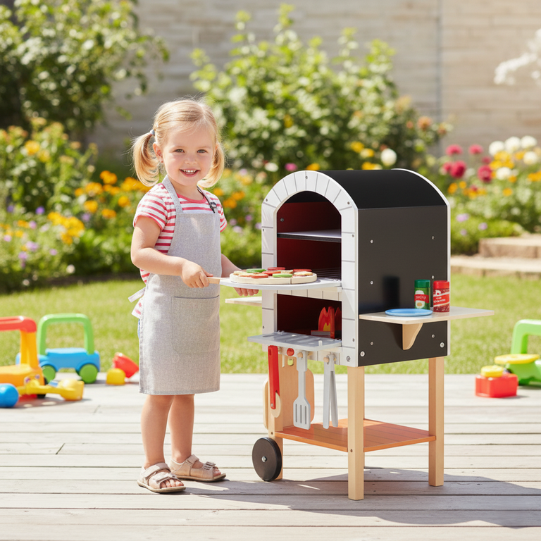 Teamson Kids My Little Helper Pizza Oven & 24 Pc. Accessory Set