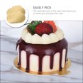 thumbnail image 3 of CATIEBYE Golden Mini Round Cake Bases 50 Pieces Oil Resistant Paper Supports for Baking and Dessert Presentation, 3 of 8