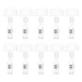 thumbnail image 1 of MasteelfCA 10pcs Plastic Price Tag Clips Mall Advertising Label Racks Simple Display Stand, 1 of 8