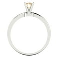thumbnail image 4 of Clara Pucci 14K White Gold 0.5ct Morganite Solitaire Ring for Women, 4 of 8
