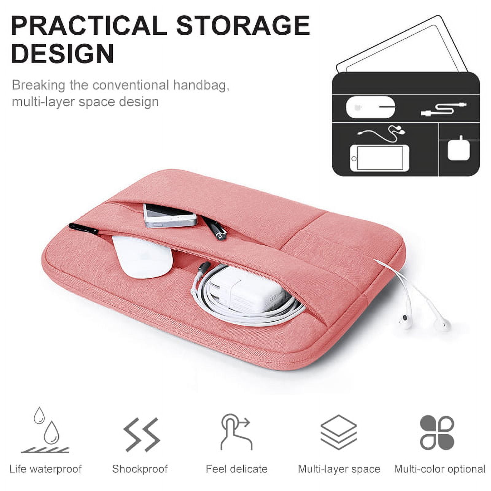Dsseng Laptop Bag 14 Inch Briefcase Shoulder Bag Water Repellent Laptop Bag Satchel Tablet Bussiness Carrying Handbag Laptop Sleeve for Women and Men