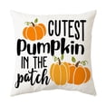 thumbnail image 2 of Juego de 4 fundas de cojín decorativas de otoño, 45,7 x 45,7 cm, fundas de almohada cuadradas cortas de felpa con diseño de enano otoñal para salón, cama, sofá y coche., 2 of 5