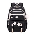 thumbnail image 3 of CUZIBR Kids Backpack School Bag Large Capacity Cute Star Pattern School Backpack Multi Pockets Water Resistant Bookbag Adjustable Padded Straps Rucksack For Teen Girls, 3 of 3