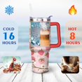 thumbnail image 4 of 40oz Fruity Kawaii Strawberry Tumbler - BPA-Free Insulated Travel Mug - Cartoon Berry & Flower Design for Health-Conscious Buyers, 4 of 9