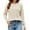 Beige, variant on zaveiop Women's Clearance Pullover Sweater Round Neck Slim Fit Long Sleeved Jacquard Top with Daisy Print Pattern Autumn and Winter New Sweater (Beige, L)