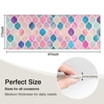 thumbnail image 5 of Multi Color Moroccan Checkered Pattern Kitchen Rug Mat,Kitchen Runner Rugs Non Skid Washable,Decorative Kitchen Floor Mats for Kitchen,Sink,Laundry,17"X47", 5 of 5