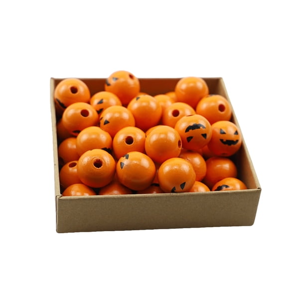 Advancent 100 piezas de cuentas espaciadoras de colgantes hechos a mano dijes para niños pequeños con temática de Halloween juego de cuentas Kits de decoración para fiestas Advancent HA064257-00