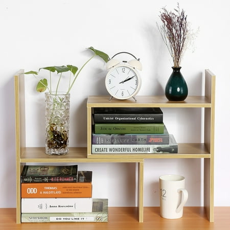 Laboratory Countertop - Dilwe DIY Table Desktop Storage Rack Display Shelf Organizer Counter Top Bookcase , Desktop Organizer, Table Organizer