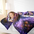 thumbnail image 3 of Feelyou Kawaii Ghost Twin Bedding, Spooky Pumpkin Bedding Comforter Set, Purple Orange, Halloween Reversible, 7 Pieces, 3 of 7