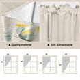 thumbnail image 5 of Spring Flowers Swag Curtains for Kitchen/Bedroom/Living Room, Farmhouse Botanical Floral Wildflowers Scalloped Curtains 63 Inch Long, Window Swag Topper Curtains Valances 2 Panels Set 36"x63", 5 of 8