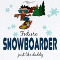 thumbnail image 2 of CafePress - Future Snowboarder Like Daddy Baby Infant Bodysuit - Baby Light Bodysuit, Size Newborn - 24 Months, 2 of 4