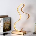thumbnail image 4 of LINLIN Spiral LED Table Lamp, Modern 3 Colors Dimmable Desk Lamp 12W Bedside Table Lamp Night Light for Bedroom Living Room Office, 4 of 5