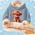 thumbnail image 5 of YMNXA Big Girls Boys Hoodies Long Sleeve Cartoon Animal Print Plush Warm Thickened Comfortable Sweatshirt For Daily Wear Light Blue 3-4 Years, 5 of 5