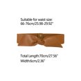 thumbnail image 3 of Allegra K Women Wide Elastic Waist Belts Bow Knot Belts Snap Button, 3 of 4