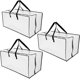 thumbnail image 1 of 3 bolsas de mudanza de gran capacidad, bolsas de almacenamiento resistentes con cremallera y, 1 of 5