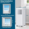thumbnail image 4 of Ourlova Portable Air Conditioner,8000BTU(ASHRAE) Potable AC with Dehumidification and Fan Function,Remote Control Air Conditioner for Bedroom Kitchen Office,Cooling Area up to 300 Sq.Ft, 4 of 6