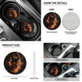 thumbnail image 5 of Renewold Wolf Flame Black 12 PCS Car Seat Cover Split Covers for Women, Non-slip Car Steering Wheel Cover Seatbelt Strap Shoulder Cover Coasters Armrest Pad Handbrake Cover Gear Shift Cover, 5 of 7