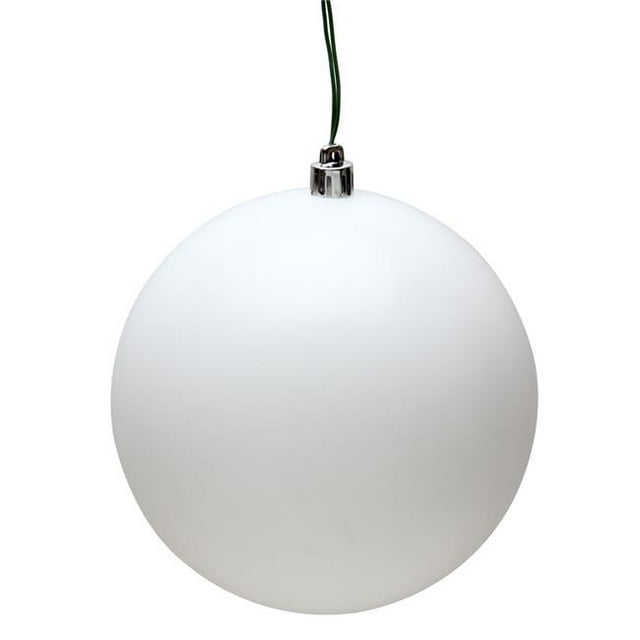 Vickerman N596811M 3 in. White Matte Christmas Ornament Ball - 32 per Box