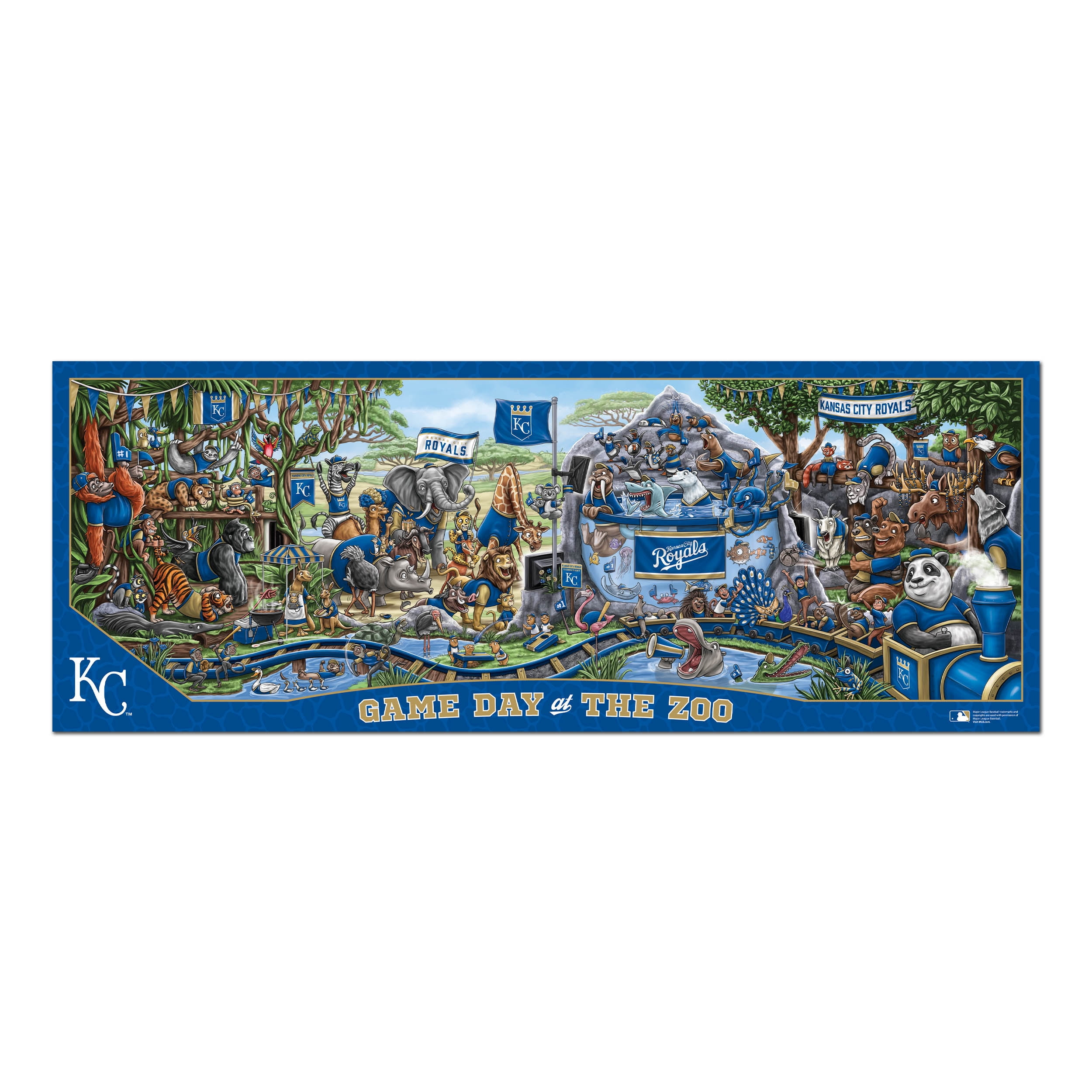 YouTheFan MLB Kansas City Royals Game Day at the Zoo Puzzle - 500 Piece