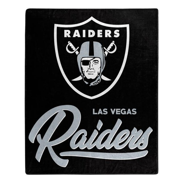 Caseys 50 x 60 in. Las Vegas Raiders Raschel Signature Design Blanket