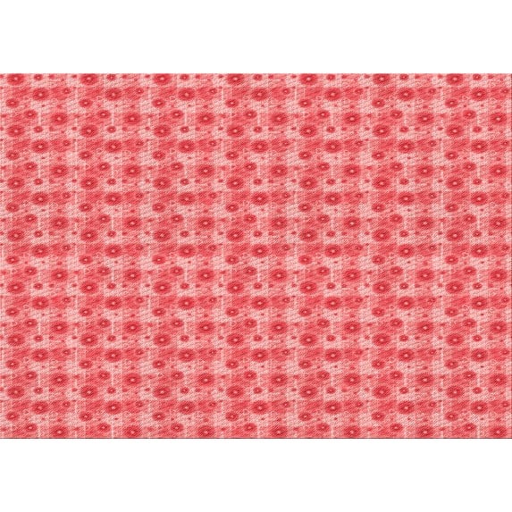 Ahgly Company Indoor Rectangle Patterned Light Coral Pink Area Rugs, 2' x 4'