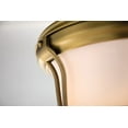 thumbnail image 4 of Hudson Valley Lighting 6513SN Newport 2 Light Flush Mount Ceiling Fixture,Satin, 4 of 7