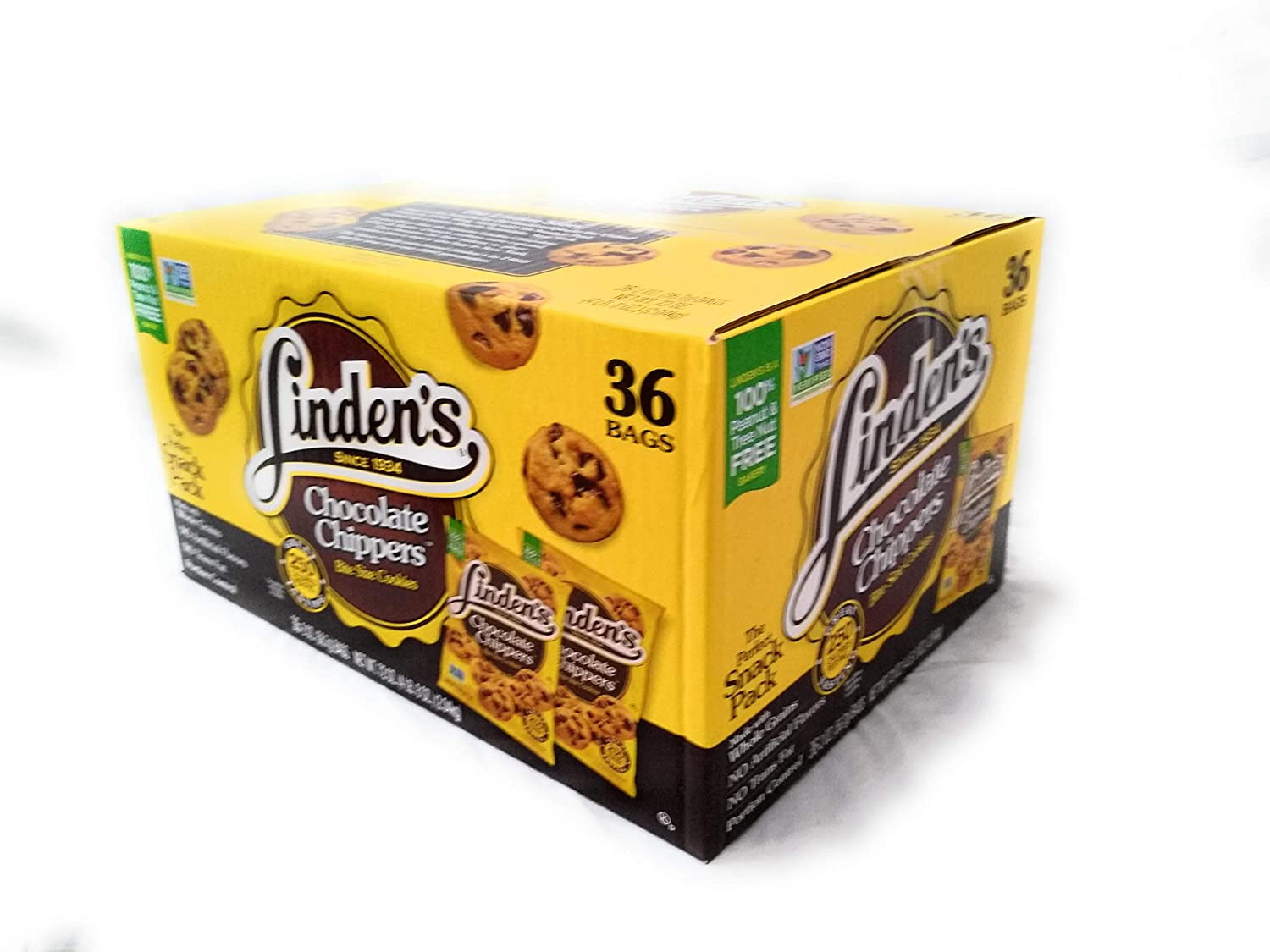 Linden's Chocolate Chippers Bite Size Cookies 36 2 oz Total 72oz