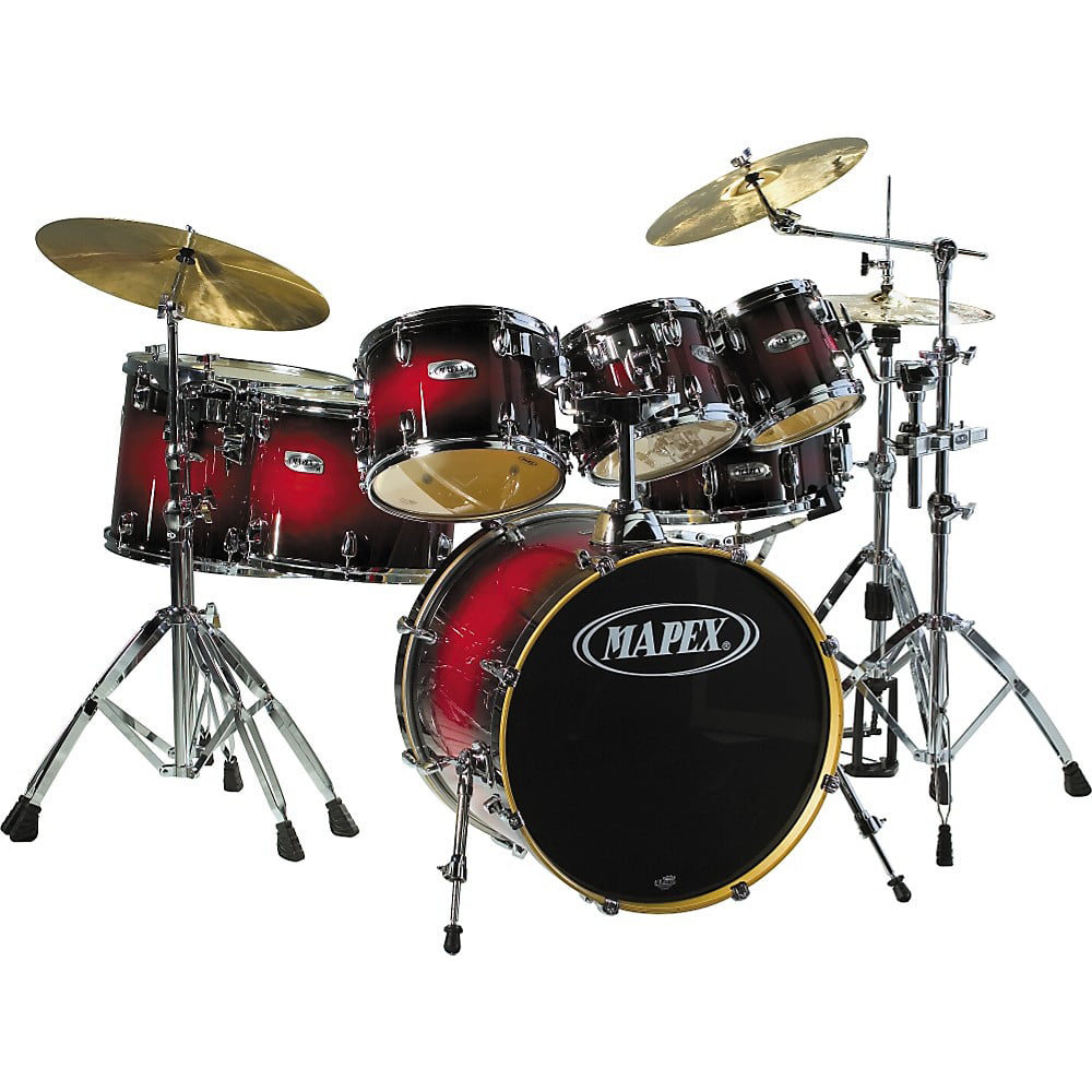 Mapex Mapex M Birch 6 Piece Rock Fusion Drum Kit Set And Hardware Pack Incl Drum Stool 