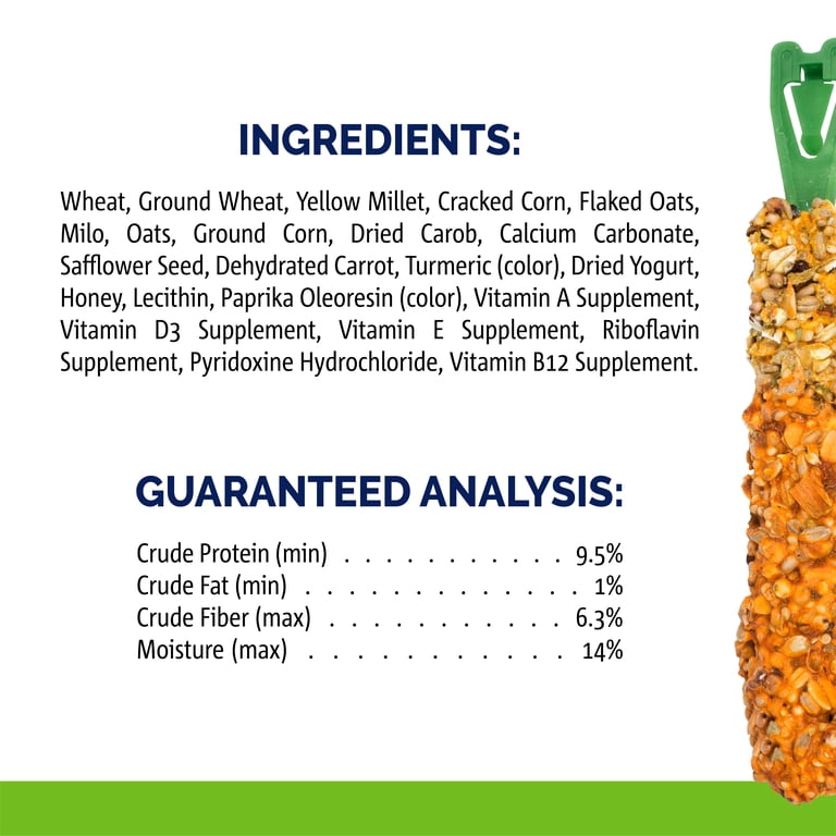 Vitakraft Crunch Sticks Rabbit Treats, Carrot & Honey, 3-Pack photo 6