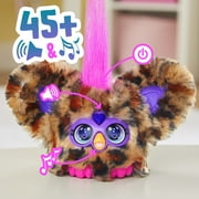 Furby Furblets Chee-Chee Mini Cheetah Friend, Electronic Plush Toys for Girls & Boys, School Backpack Charms, 6+