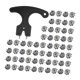 thumbnail image 2 of Accesorios repuesto para tacos zapatos golf, fáciles instalar, universales para exteriores, portátiles, para hombres y mujeres, tacos 50 piezas, 2 of 8