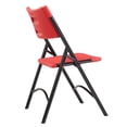 thumbnail image 4 of (Pack of 4) NPS 600 Series Premium Resin-Plastic Folding Chair, Red, 4 of 5