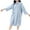 001 Blue, variant on Long Sleeve Bathrobe for Women Velvet Short Robe Cute Lace-Up Nightgown Soft Comfy Absorbent SPA Bath Robes Blue,Free Size