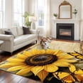 thumbnail image 2 of 5'x7' Area Rugs, Sunflower Indoor Outdoor Area Rug for Living Room Bedroom, Butterfly Spring Floral Vintage Washable Bathroom Rugs Kitchen Floor Carpet Mats Home Decor Aesthetic, 2 of 8