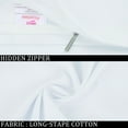 thumbnail image 5 of PiccoCasa 1Pc Pillowcase Zipper Long Staple Cotton, Standard Snow White, 5 of 7
