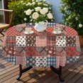 thumbnail image 4 of Pioneer Flower Floral Print Pattern Round Tablecloth 60 X 60 Inch, Wrinkle Resistant Wipeable Table Cloth for Kitchen Dining Picnic Patio Party, 4 of 6