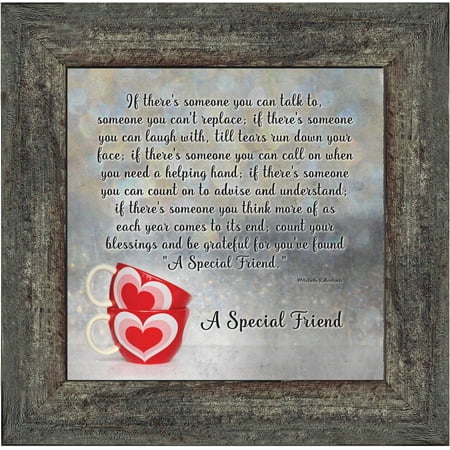 A Special Friend Picture Framed Poem About Friendship for Best Friend or Special Family Member, 10x10