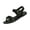 Black, variant on Wide Width Shoes for Women, Slip On Sandals for Woman, Women Flat Sandals, Womens Flat Sandals Dressy Summer Beach Sandals for Women 2026 Open Toe One Band Buckle Comfortable Sandals, Black 5.5