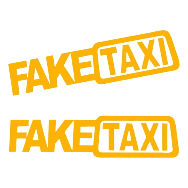 2 piezas de calcomanías adhesivas para autos, calcomanías de vinilo para autos, calcomanías protectoras para rayones de autos Amarillo reflectante