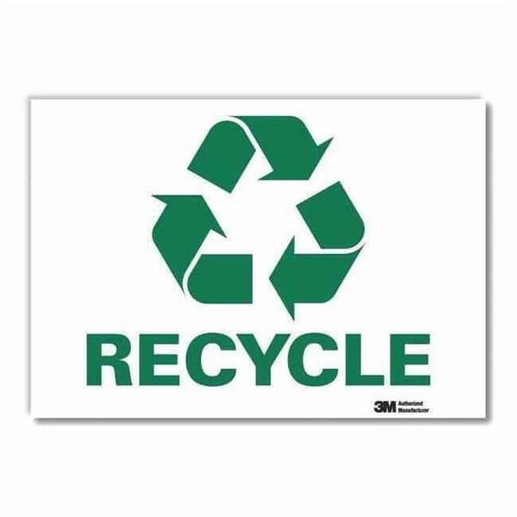 Lyle Recycling Sign,7x10in,Rflctive Sheeting U1-1028-RD_10X7