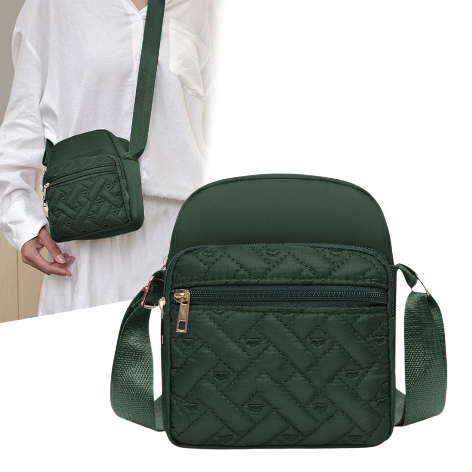 LEHOZIHEQ Nylon Crossbody Bags, Purses for Women, Handbags Women's Casual Messenger Bag Waterproof Crossbody Purse