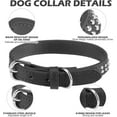 thumbnail image 3 of 1Pack Adjustable Dog Real Split Leather Studded Pet Dog Collar, Durable Doggy Collars for Small Medium Large Dogs, 3 of 7