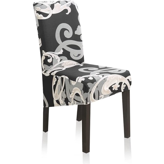 2 Pack Stretch Dining Chair Covers, XL/Oversized Removable Washable Soft Spandex High Back Large Chair Cover Slipcover for Dining Room Kitchen Hotel Table Banquet (2 Per Set, HJFF)