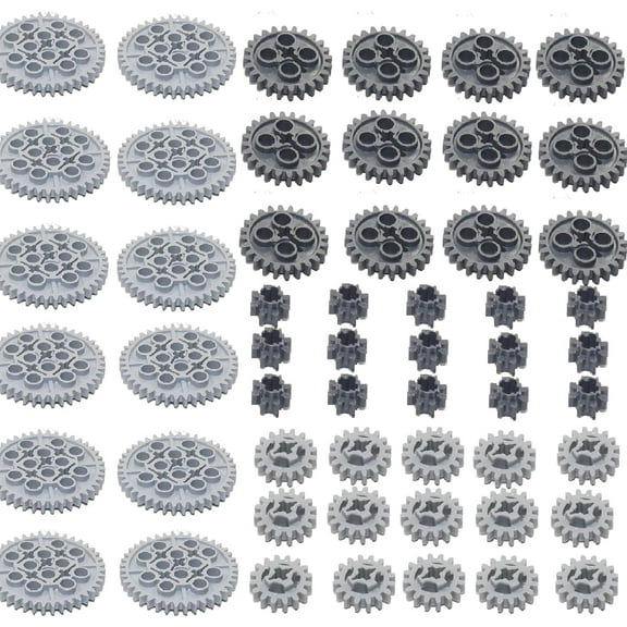 ASTEM 54PCS Technic-Parts 8,16,24,and 40 Tooth Gears