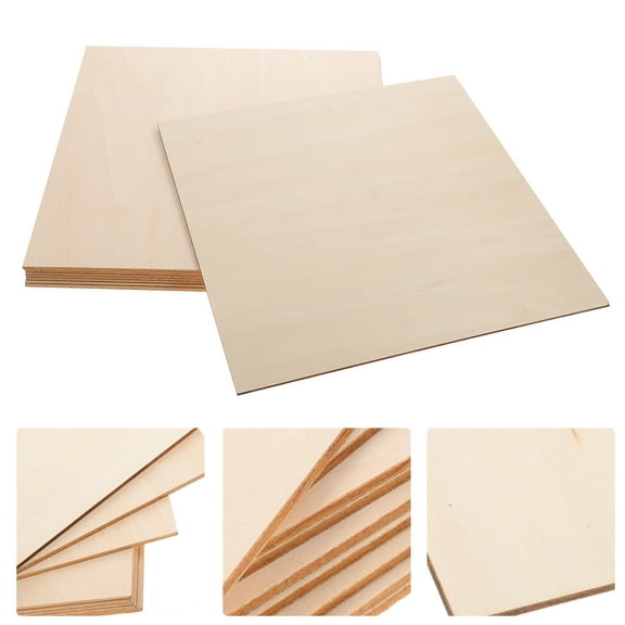 ORDDIART Blank Wood Planks Beige 10Pcs 12X12Inch