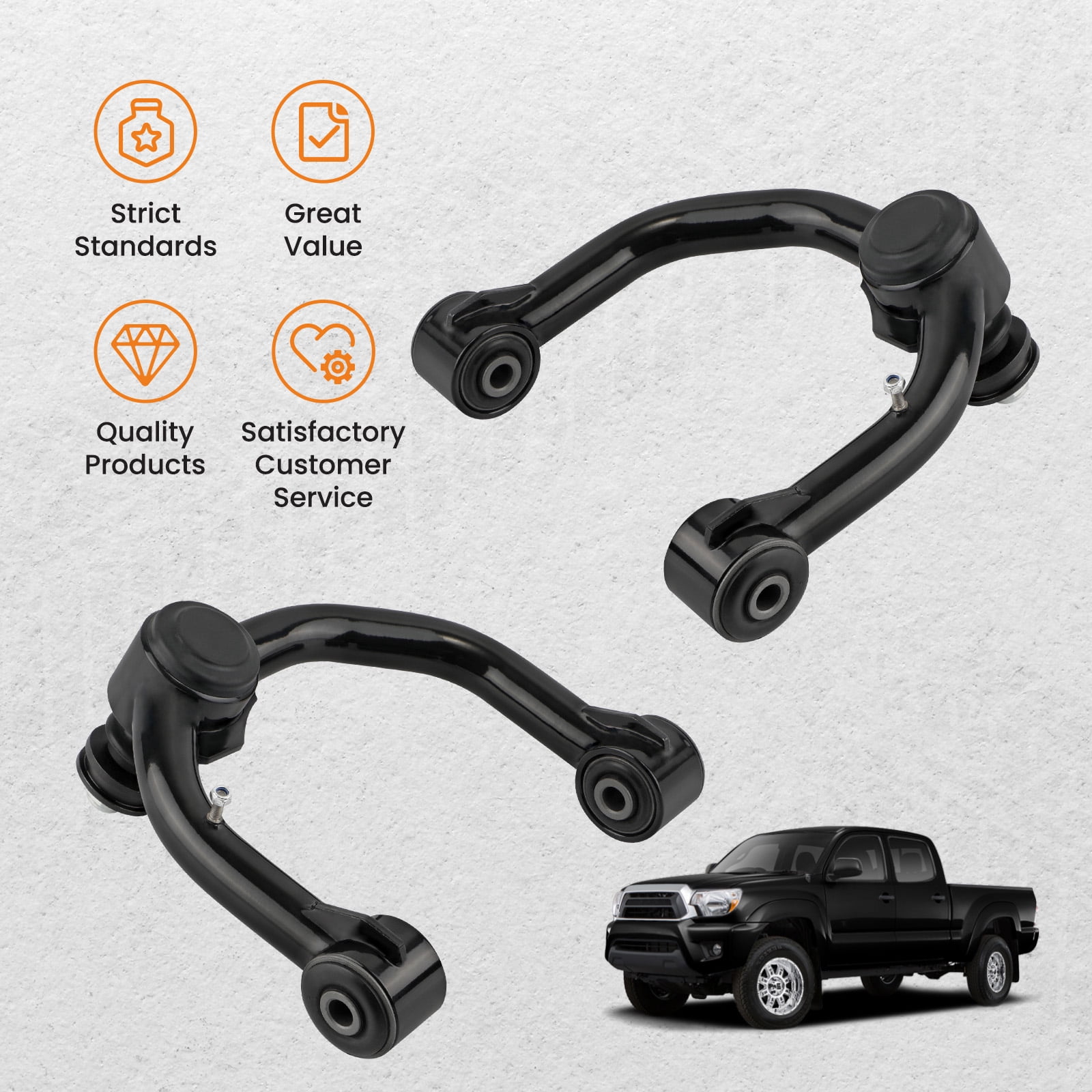 Maxpeedingrods 2-4" Lift Front Upper Control Arms For Toyota Tacoma 95-04 / 4Runner 96-02 6 Lug