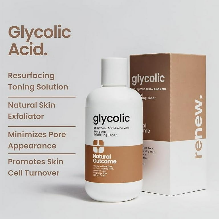 Natural Outcome Glycolic Acid Toner 5% with Aloe & Quinoa photo 2