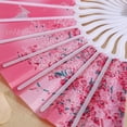 thumbnail image 2 of Paokuoon Mini Fan Folding Fan Glossy Texture Various Styles Smooth Surface Fine Workmanship Decorative Chinese Style, 2 of 8